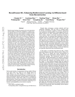 ReconDreamer-RL: Enhancing Reinforcement Learning via Diffusion-based Scene Reconstruction