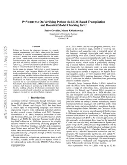 PyVeritas: On Verifying Python via LLM-Based Transpilation and Bounded Model Checking for C