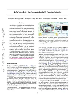 ReferSplat: Referring Segmentation in 3D Gaussian Splatting