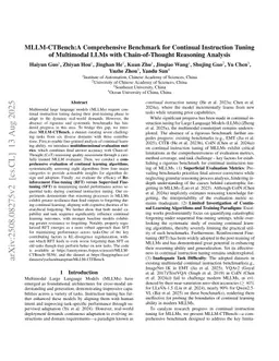 MLLM-CTBench: A Benchmark for Continual Instruction Tuning with Reasoning Process Diagnosis