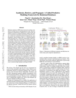 Synthesize, Retrieve, and Propagate: A Unified Predictive Modeling Framework for Relational Databases