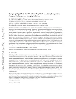 Designing Object Detection Models for TinyML: Foundations, Comparative Analysis, Challenges, and Emerging Solutions