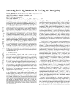 Improving Facial Rig Semantics for Tracking and Retargeting