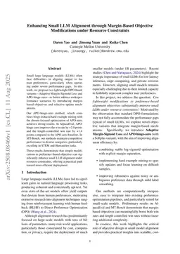 Enhancing Small LLM Alignment through Margin-Based Objective Modifications under Resource Constraints