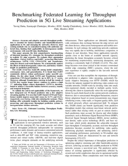 Benchmarking Federated Learning for Throughput Prediction in 5G Live Streaming Applications