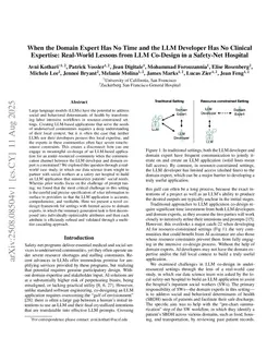 When the Domain Expert Has No Time and the LLM Developer Has No Clinical Expertise: Real-World Lessons from LLM Co-Design in a Safety-Net Hospital