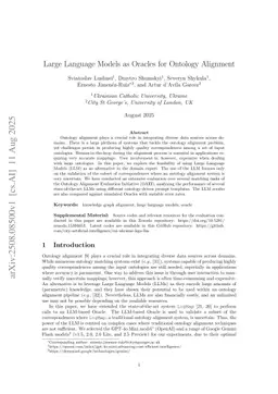Large Language Models as Oracles for Ontology Alignment