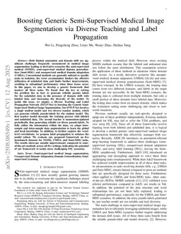 Diverse Teaching and Label Propagation for Generic Semi-Supervised Medical Image Segmentation