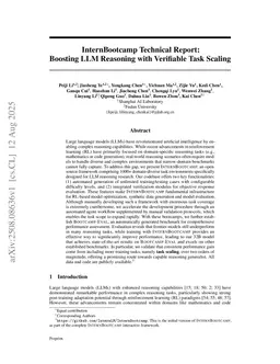 InternBootcamp Technical Report: Boosting LLM Reasoning with Verifiable Task Scaling