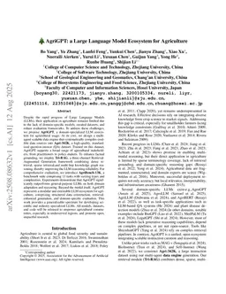 AgriGPT: a Large Language Model Ecosystem for Agriculture