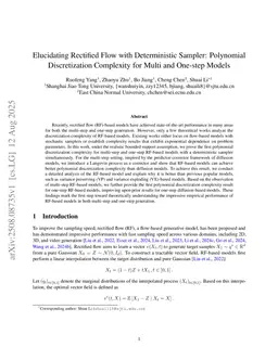 Elucidating Rectified Flow with Deterministic Sampler: Polynomial Discretization Complexity for Multi and One-step Models