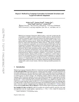 Magical: Medical Lay Language Generation via Semantic Invariance and Layperson-tailored Adaptation