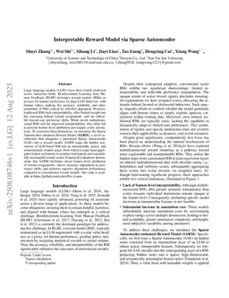Interpretable Reward Model via Sparse Autoencoder