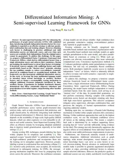 Differentiated Information Mining: A Semi-supervised Learning Framework for GNNs