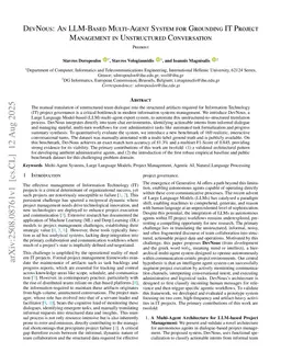 DevNous: An LLM-Based Multi-Agent System for Grounding IT Project Management in Unstructured Conversation