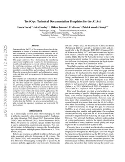 TechOps: Technical Documentation Templates for the AI Act