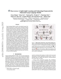 Oblivionis: A Lightweight Learning and Unlearning Framework for Federated Large Language Models