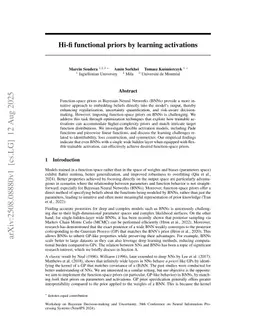 Hi-fi functional priors by learning activations