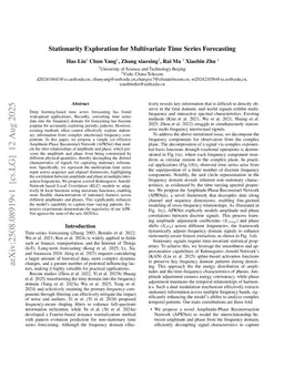 Stationarity Exploration for Multivariate Time Series Forecasting