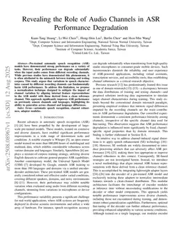 Revealing the Role of Audio Channels in ASR Performance Degradation