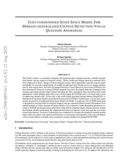 Text-conditioned State Space Model For Domain-generalized Change Detection Visual Question Answering