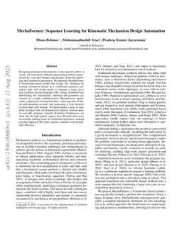 MechaFormer: Sequence Learning for Kinematic Mechanism Design Automation