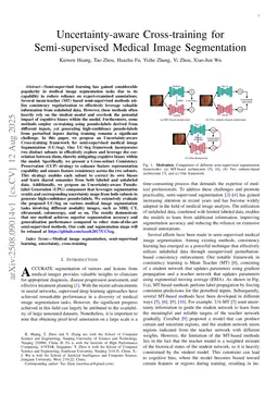 Uncertainty-aware Cross-training for Semi-supervised Medical Image Segmentation