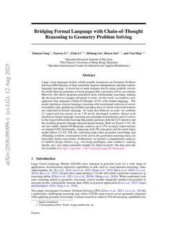 Bridging Formal Language with Chain-of-Thought Reasoning to Geometry Problem Solving