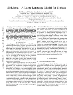 SinLlama -- A Large Language Model for Sinhala