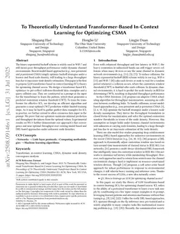 To Theoretically Understand Transformer-Based In-Context Learning for Optimizing CSMA