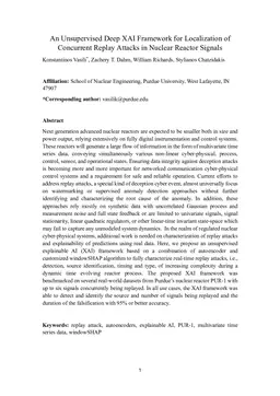 An Unsupervised Deep Explainable AI Framework for Localization of Concurrent Replay Attacks in Nuclear Reactor Signals