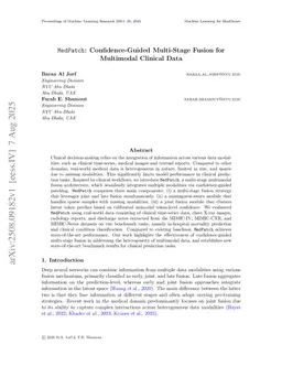 MedPatch: Confidence-Guided Multi-Stage Fusion for Multimodal Clinical Data