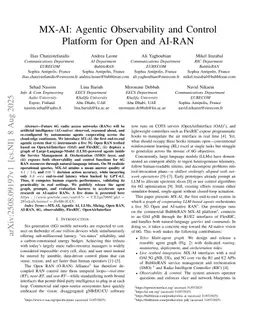 MX-AI: Agentic Observability and Control Platform for Open and AI-RAN