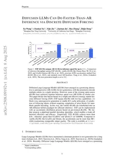 Diffusion LLMs Can Do Faster-Than-AR Inference via Discrete Diffusion Forcing