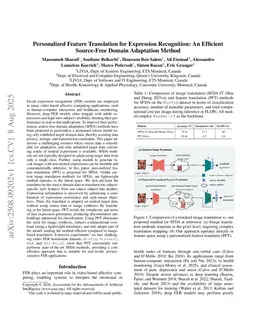 Personalized Feature Translation for Expression Recognition: An Efficient Source-Free Domain Adaptation Method