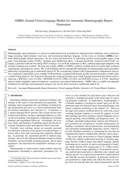 AMRG: Extend Vision Language Models for Automatic Mammography Report Generation