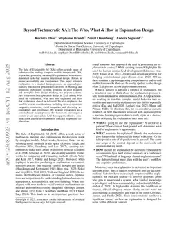 Beyond Technocratic XAI: The Who, What & How in Explanation Design