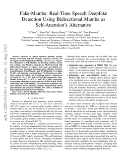 Fake-Mamba: Real-Time Speech Deepfake Detection Using Bidirectional Mamba as Self-Attention's Alternative