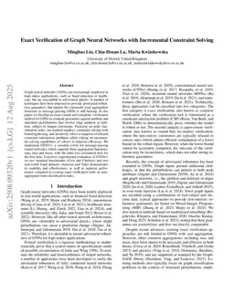 Exact Verification of Graph Neural Networks with Incremental Constraint Solving