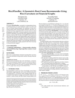 RicciFlowRec: A Geometric Root Cause Recommender Using Ricci Curvature on Financial Graphs