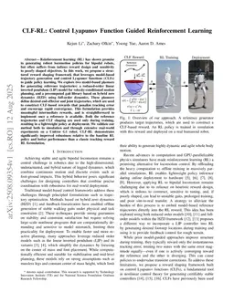 CLF-RL: Control Lyapunov Function Guided Reinforcement Learning