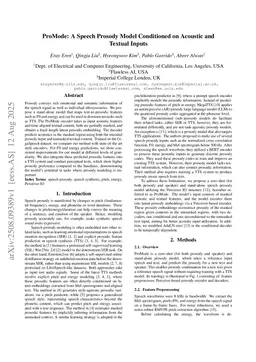 ProMode: A Speech Prosody Model Conditioned on Acoustic and Textual Inputs