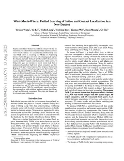 What-Meets-Where: Unified Learning of Action and Contact Localization in a New Dataset