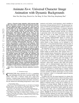 Animate-X++: Universal Character Image Animation with Dynamic Backgrounds