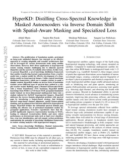 HyperKD: Distilling Cross-Spectral Knowledge in Masked Autoencoders via Inverse Domain Shift with Spatial-Aware Masking and Specialized Loss