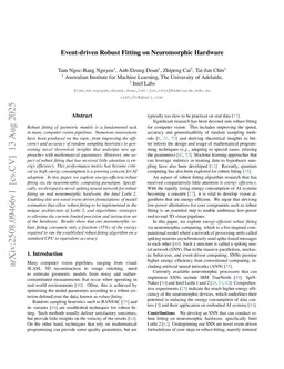 Event-driven Robust Fitting on Neuromorphic Hardware