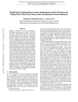 DeepFeatIoT: Unifying Deep Learned, Randomized, and LLM Features for Enhanced IoT Time Series Sensor Data Classification in Smart Industries
