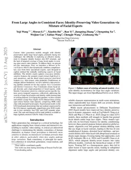 Collaborative Face Experts Fusion in Video Generation: Boosting Identity Consistency Across Large Face Poses