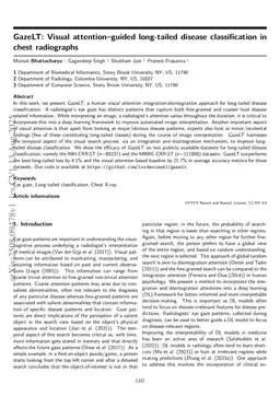 GazeLT: Visual attention-guided long-tailed disease classification in chest radiographs