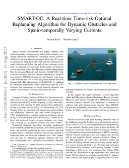SMART-OC: A Real-time Time-risk Optimal Replanning Algorithm for Dynamic Obstacles and Spatio-temporally Varying Currents